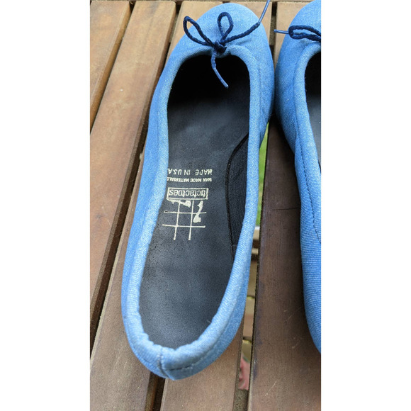 TicTacToes canvas blue ballet flats Size 9 - Picture 2 of 6